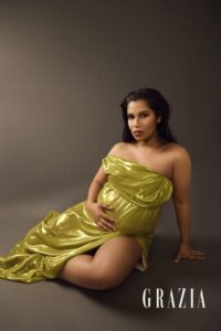 "Alana Monteiro Showcases Her Stunning Baby Bump in a Bold and Daring Photoshoot!" 2