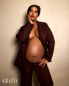 "Alana Monteiro Showcases Her Stunning Baby Bump in a Bold and Daring Photoshoot!" 4