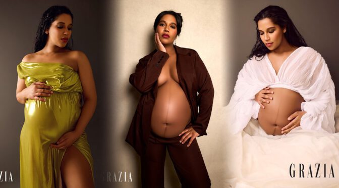 "Alana Monteiro Showcases Her Stunning Baby Bump in a Bold and Daring Photoshoot!"