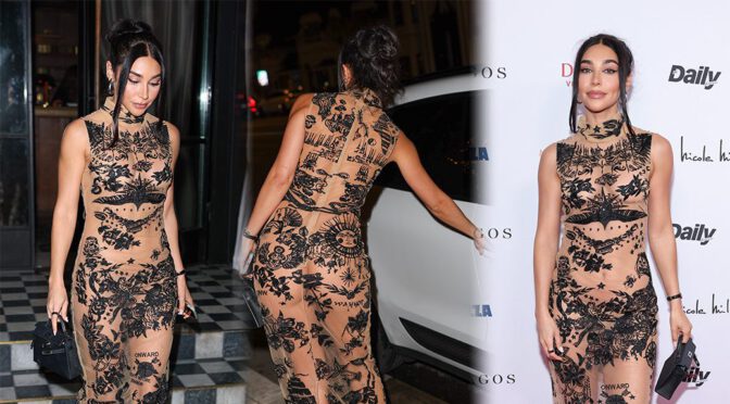 "Chantel Jeffries Stuns in Eye-Catching Sheer Dress at Fashion Awards Event"