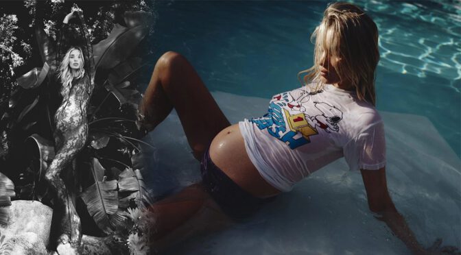 "Elsa Hosk Flaunts Baby Bump and Curves in Stunning Nude Photoshoot with Yulia Gorbachenko"