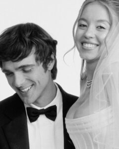 "Sydney Sweeney Dazzles in Figure-Hugging Wedding Dress, Showcasing Stunning Cleavage in Euphoria" 14