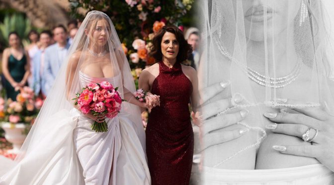 "Sydney Sweeney Dazzles in Figure-Hugging Wedding Dress, Showcasing Stunning Cleavage in Euphoria"