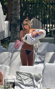 "Tate McRae Stuns in Daring String Bikini by the Pool in Miami" 19