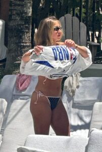 "Tate McRae Stuns in Daring String Bikini by the Pool in Miami" 22