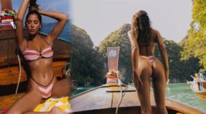 "Tatiana Panakal Dazzles in Tango Swim Club's Solara Bikini Campaign with Stunning Curves"