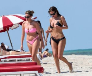 "Anastasia Karanikolaou Stuns in a Dazzling Bikini on Miami Beach" 15