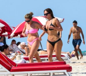 "Anastasia Karanikolaou Stuns in a Dazzling Bikini on Miami Beach" 16