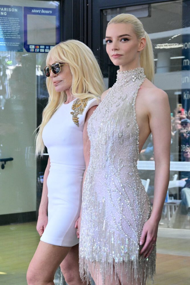 Anya Taylor-Joy Dazzles in Vintage Dress, Flaunting Legs at Walk of Fame Ceremony