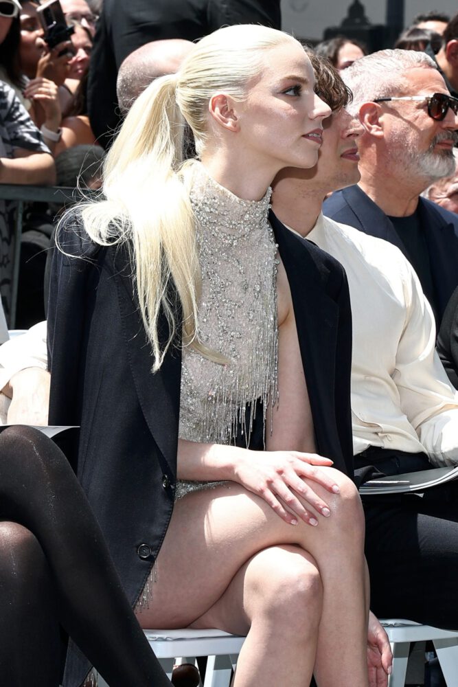 Anya Taylor-Joy Dazzles in Vintage Dress, Flaunting Legs at Walk of Fame Ceremony