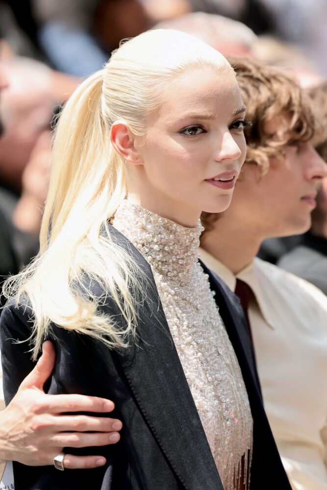 Anya Taylor-Joy Dazzles in Vintage Dress, Flaunting Legs at Walk of Fame Ceremony