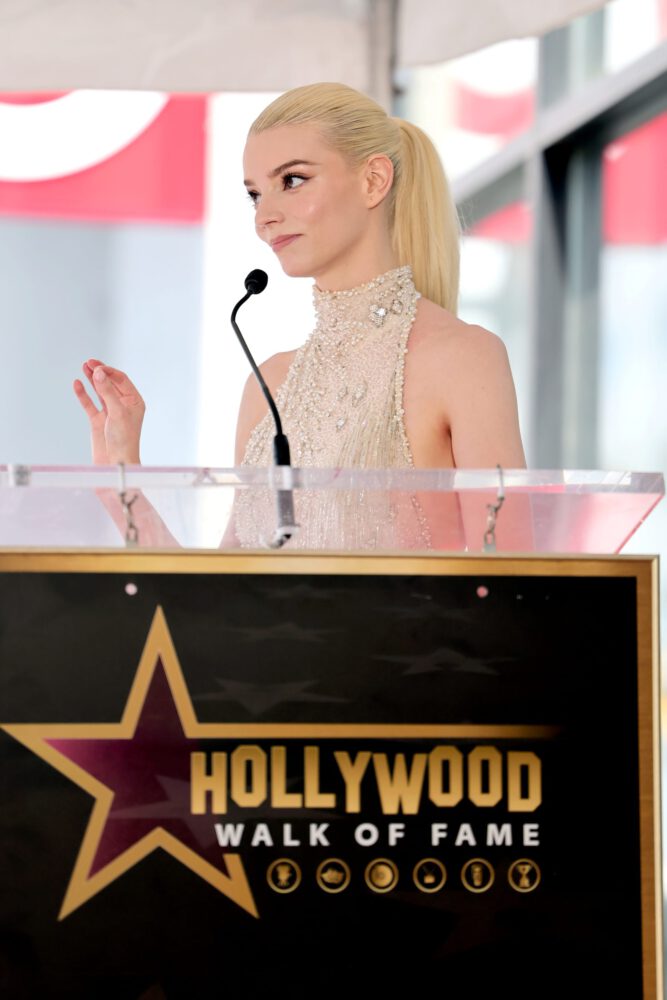 Anya Taylor-Joy Dazzles in Vintage Dress, Flaunting Legs at Walk of Fame Ceremony