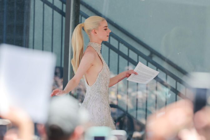 Anya Taylor-Joy Dazzles in Vintage Dress, Flaunting Legs at Walk of Fame Ceremony