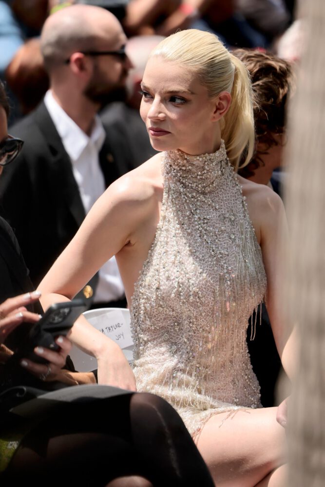 Anya Taylor-Joy Dazzles in Vintage Dress, Flaunting Legs at Walk of Fame Ceremony
