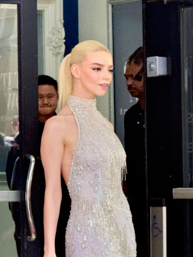 Anya Taylor-Joy Dazzles in Vintage Dress, Flaunting Legs at Walk of Fame Ceremony