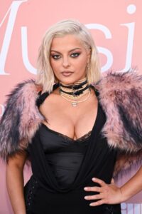"Bebe Rexha Dazzles in Bold Red Carpet Look, Flaunting Her Curvy Figure and Stunning Assets" 3