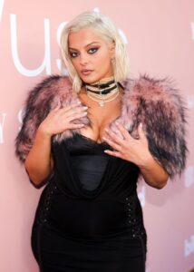 "Bebe Rexha Dazzles in Bold Red Carpet Look, Flaunting Her Curvy Figure and Stunning Assets" 15