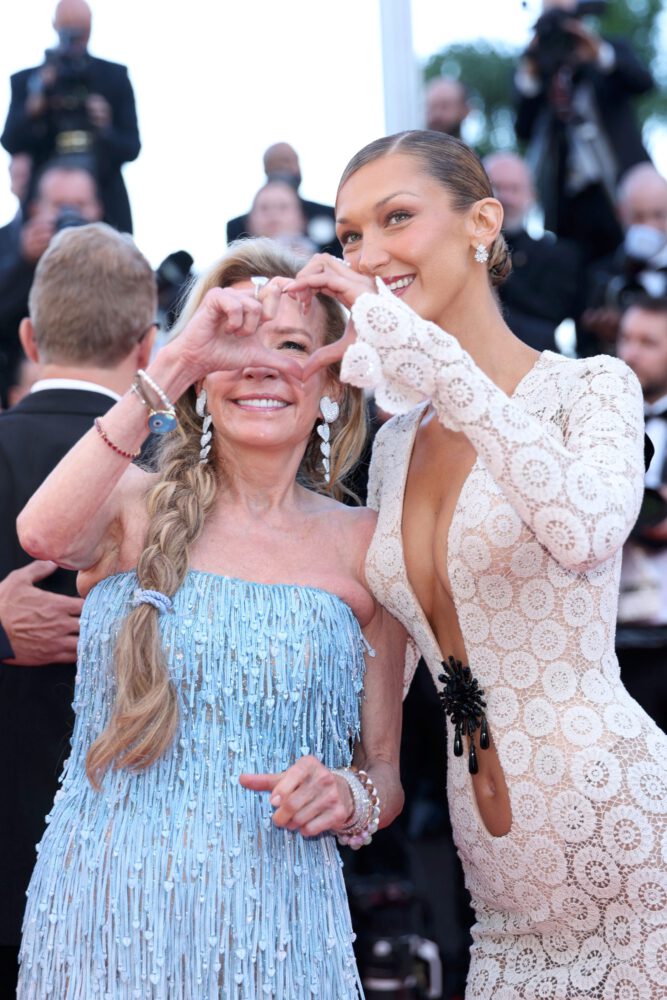 Bella Hadid Dazzles in Striking Plunging Cutout Dress at Cannes Film Festival