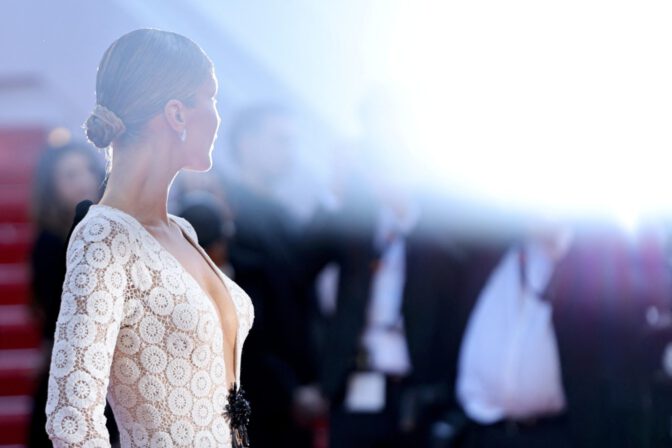 Bella Hadid Dazzles in Striking Plunging Cutout Dress at Cannes Film Festival