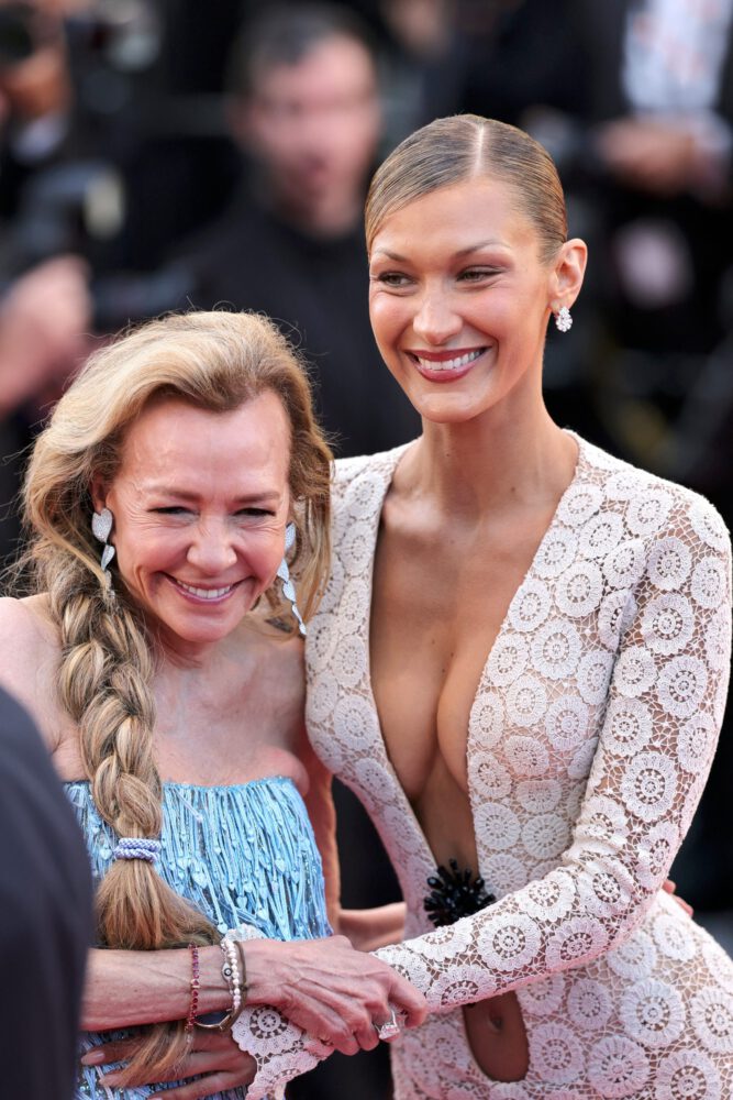 Bella Hadid Dazzles in Striking Plunging Cutout Dress at Cannes Film Festival