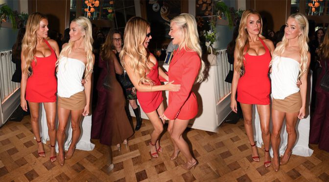 "Brooks Nader Dazzles with Stunning Cleavage and Olivia Dunne Shows Off Toned Legs at Epic FOX Party"