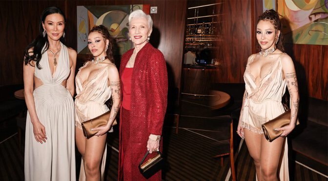 "Doja Cat Dazzles in Sultry Champagne Babydoll, Revealing Bold Nipple Tease at NYC Event (NSFW)"