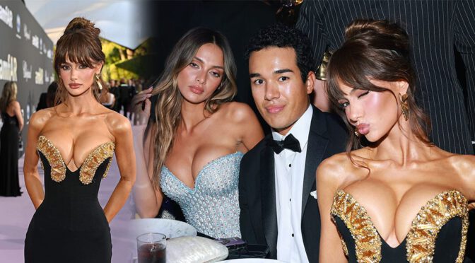 Ella Cervetto Stuns in Show-Stopping Dress, Showcasing Dazzling Cleavage at Cap d’Antibes