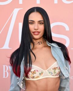 "Kylie Cantrall Turns Heads in Figure-Hugging Denim and Lace at Billboard Event" 6