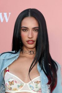 "Kylie Cantrall Turns Heads in Figure-Hugging Denim and Lace at Billboard Event" 8