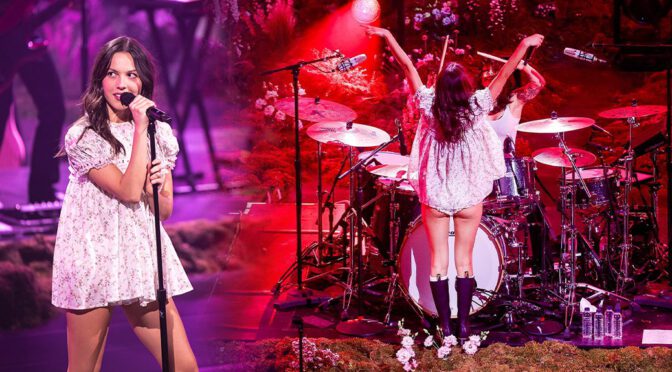"Olivia Rodrigo Stuns in Revealing Babydoll Dress at Spotify Billions Club Event, Showcasing Her Impressive Curves"