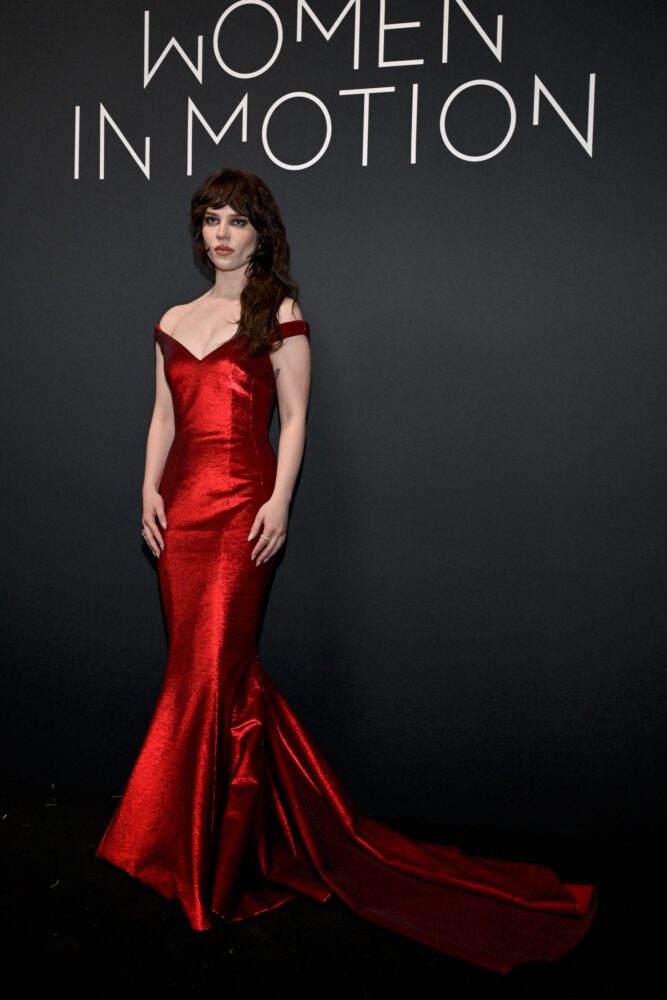 Sophie Thatcher Dazzles in a Gorgeous Red Dress at the 2026 Kering Women In Motion Gala