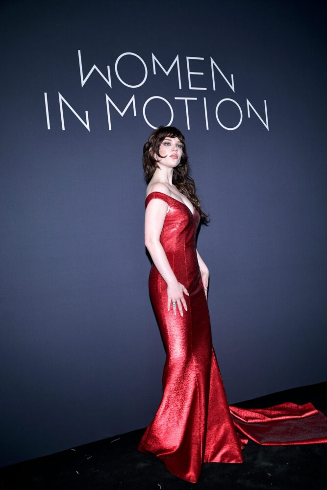 Sophie Thatcher Dazzles in a Gorgeous Red Dress at the 2026 Kering Women In Motion Gala