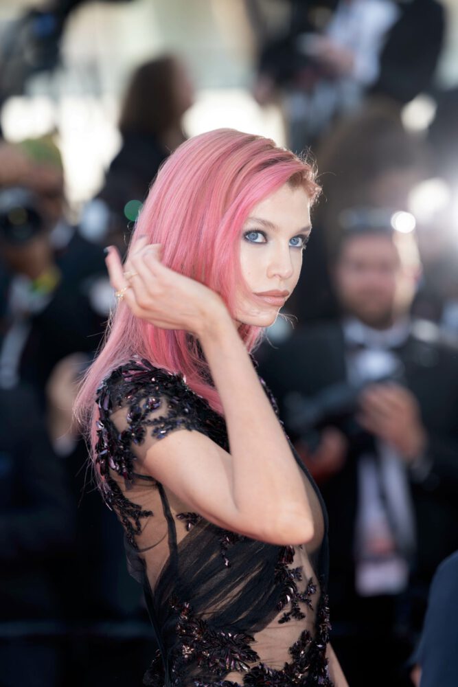 Stella Maxwell Captivates in Stunning Sheer Gothic Gucci Dress at Cannes Closing Ceremony