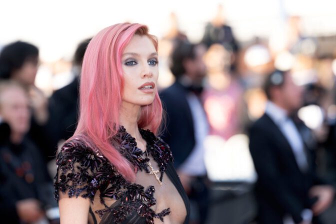 Stella Maxwell Captivates in Stunning Sheer Gothic Gucci Dress at Cannes Closing Ceremony