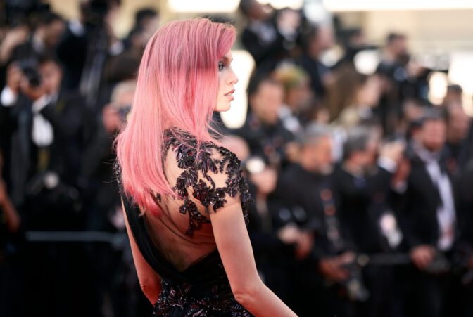 Stella Maxwell Captivates in Stunning Sheer Gothic Gucci Dress at Cannes Closing Ceremony