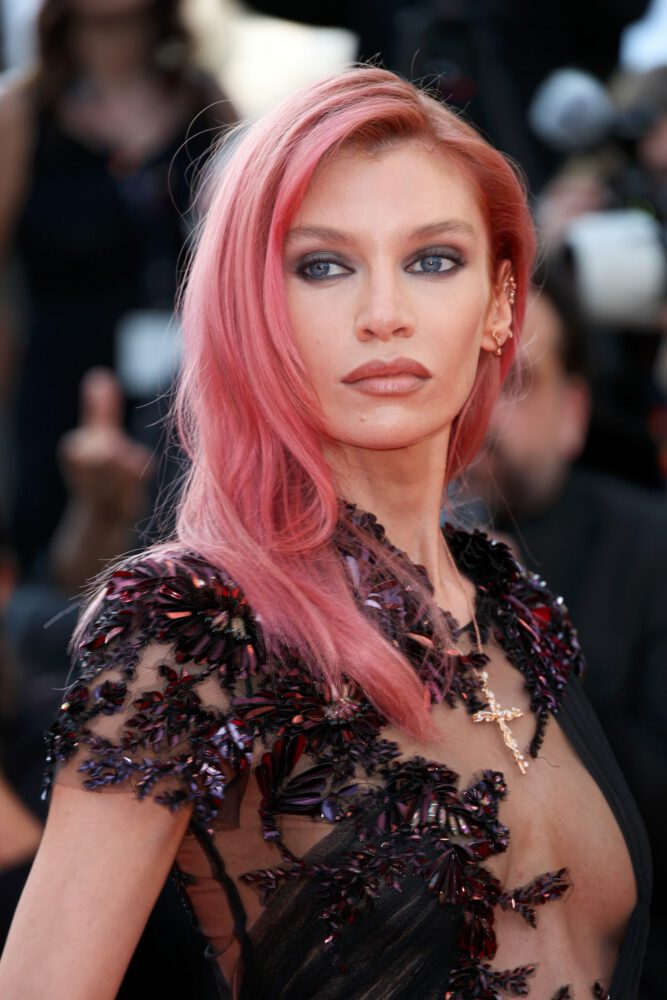 Stella Maxwell Captivates in Stunning Sheer Gothic Gucci Dress at Cannes Closing Ceremony