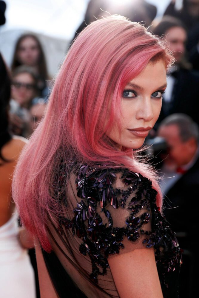 Stella Maxwell Captivates in Stunning Sheer Gothic Gucci Dress at Cannes Closing Ceremony