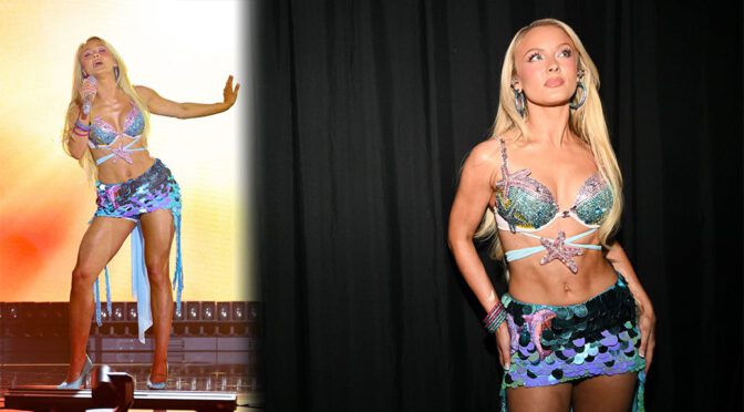 "Zara Larsson Dazzles in Starfish Bikini and Shimmering Abs at Billboard Women in Music Event"