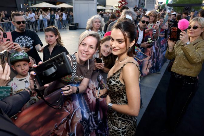 Camila Mendes Stuns in Figure-Hugging Outfit at Berlin Premiere of Masters Of The Universe