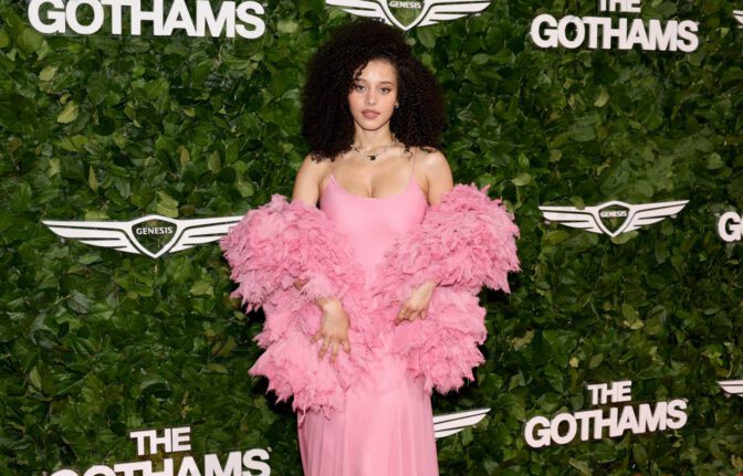 Chase Infiniti Turns Heads in Daring Pink Slip Dress, Showcasing Stunning Cleavage