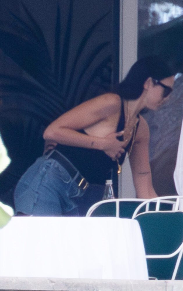Flashing Major Sideboob! Dua Lipa Holds Her Chest To Avoid Wild Slip At Breakfast