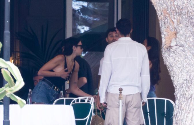 Flashing Major Sideboob! Dua Lipa Holds Her Chest To Avoid Wild Slip At Breakfast