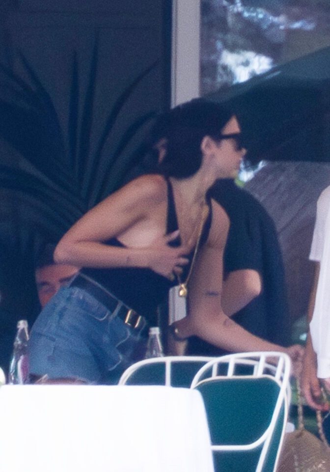 Flashing Major Sideboob! Dua Lipa Holds Her Chest To Avoid Wild Slip At Breakfast