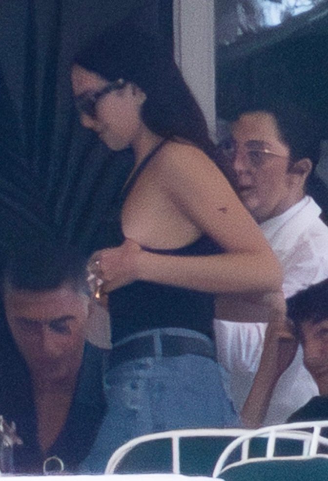 Flashing Major Sideboob! Dua Lipa Holds Her Chest To Avoid Wild Slip At Breakfast