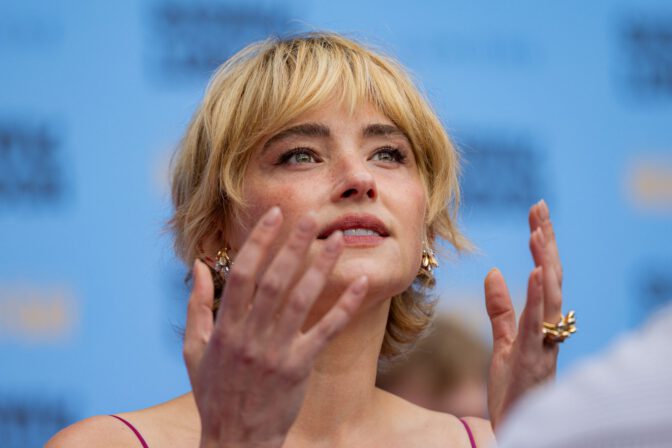 Haley Bennett Dazzles in Sheer Mesh Gown Without a Bra at SXSW London Premiere!