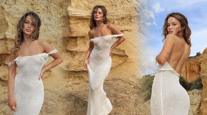 Isabelle Clarke Ignites in Skin-Tight Sparkly Dress: Every Sexy Curve on Full Display.