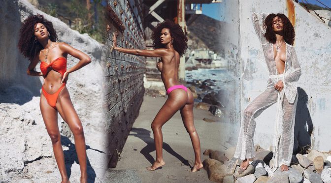 Juliana Nalu's Sizzling Topless Beach Tease: Bare Boobs & Curves Pop in Tiny Pink Bikini