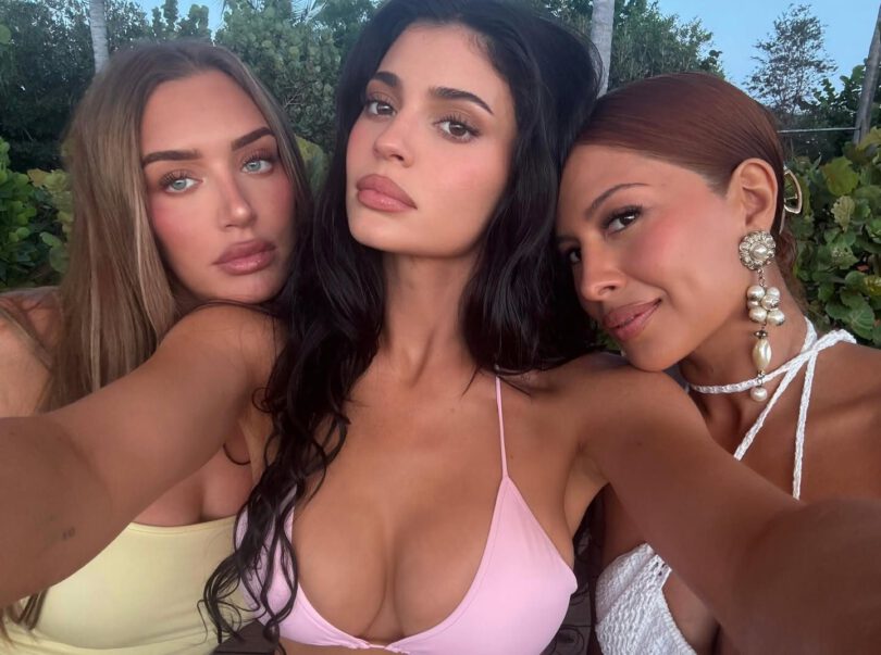 Kylie Jenner Flaunts Stunning Curves in Tiny Pink Bikini During Dreamy Sunset Beach Escape