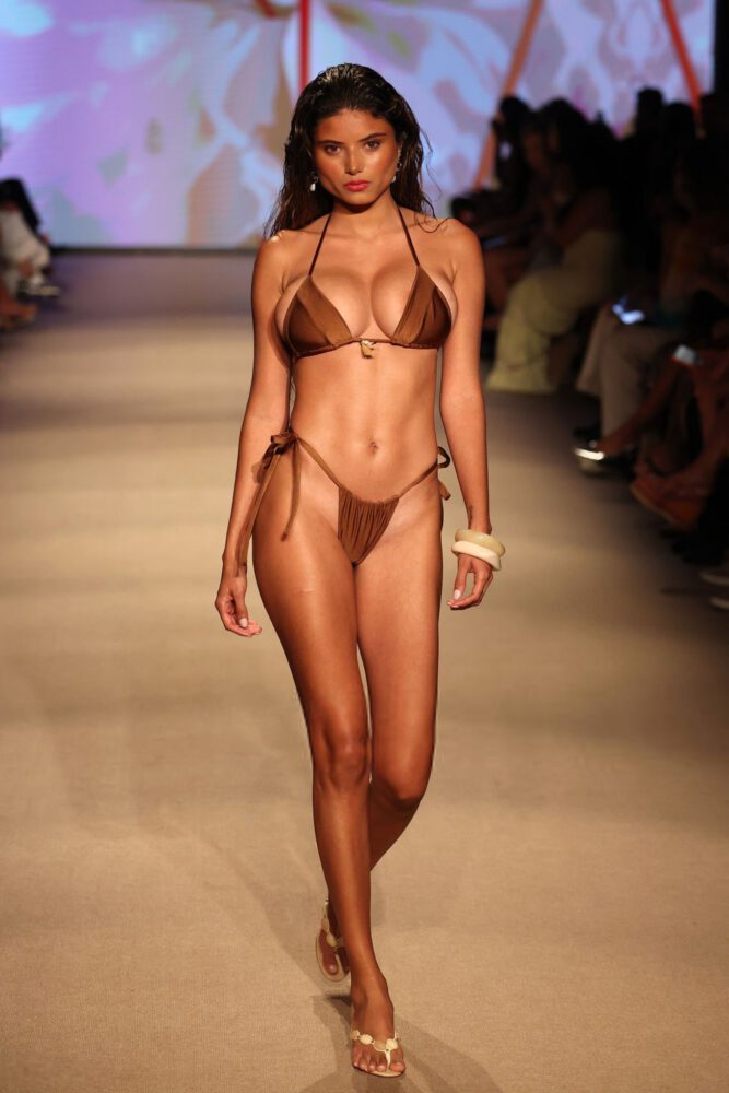 Maria Katarina Stuns in a Sheer Dress, Showcasing Bold Style at Miami Swim Week