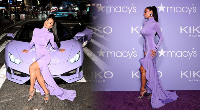 Nicole Scherzinger's Busty Curves Explode in a Skin-Tight Dress That Hugs Every Inch.